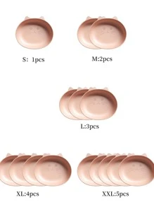 1入組卡通動物形狀餐飲盤子 - 棕色 - 查看 2