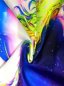 1pc Uv-Resistant Frog And Celestial Print Indoor Tapestry, Flag For Room, Room Decor, Tapestry, Wall Decor, Wall Art ,Room Stuffs, Flags For Room, Home Decor - Multicolor - View 4