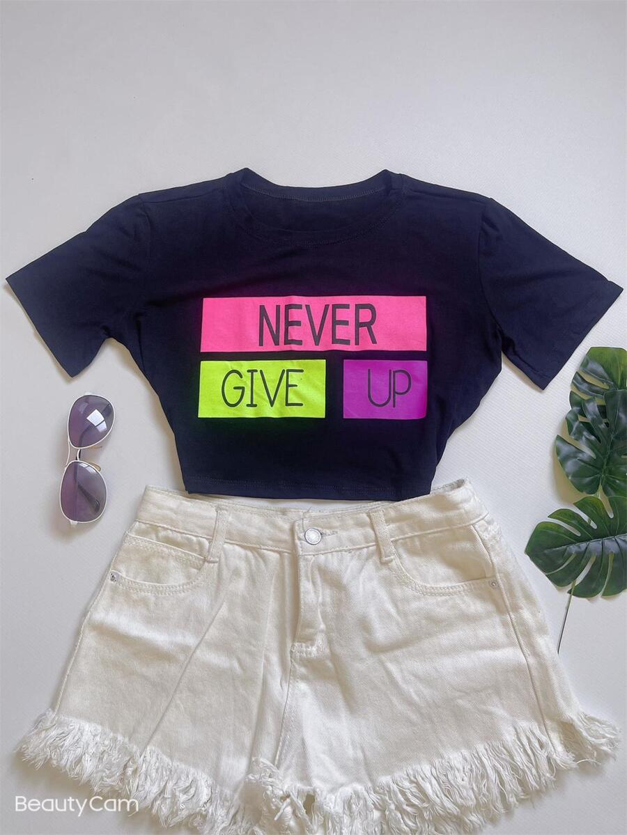 Women T-Shirts - 黑色 - 查看 1