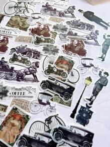 60pcs Car Pattern Sticker - Multicolor - View 3