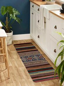 1 יחידה שטיח מטבח נגד החלקה בתבנית גיאומטרית - ריבוי צבעים - ראה 6
