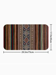 1 יחידה שטיח מטבח נגד החלקה בתבנית גיאומטרית - ריבוי צבעים - ראה 8