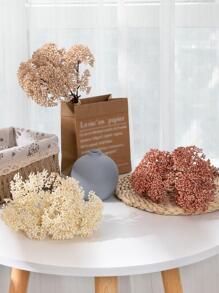 6/12 Pcs Artificial Plants For Home Office Garden Fake Flower Plants, Baby Breath Flower Bouquets, Home Decorations For Wedding Flower Arrangements Parties, Table Vases, Garden Fake Flowers, Home Table Centerpieces, DIY Garland Flowers Artificial Flower Decorations - Brown - View 6