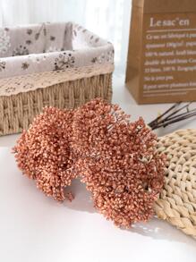 6/12 Pcs Artificial Plants For Home Office Garden Fake Flower Plants, Baby Breath Flower Bouquets, Home Decorations For Wedding Flower Arrangements Parties, Table Vases, Garden Fake Flowers, Home Table Centerpieces, DIY Garland Flowers Artificial Flower Decorations - Brown - View 5