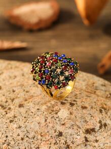 1入組歐美復古戒指,夜店和條形裝飾用品合金龐克經典中性手指戒指