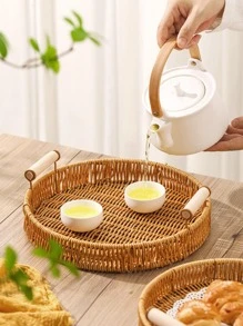 1入組圓形零食託盤 - 黃色 - 查看 10