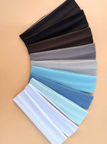 10入組素色百搭髮圈 - 彩色 - 查看 3