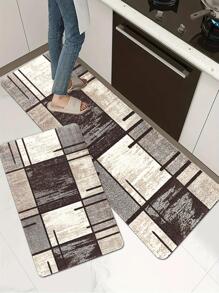 1入組幾何樣式防滑廚房地墊 - 彩色 - 查看 4