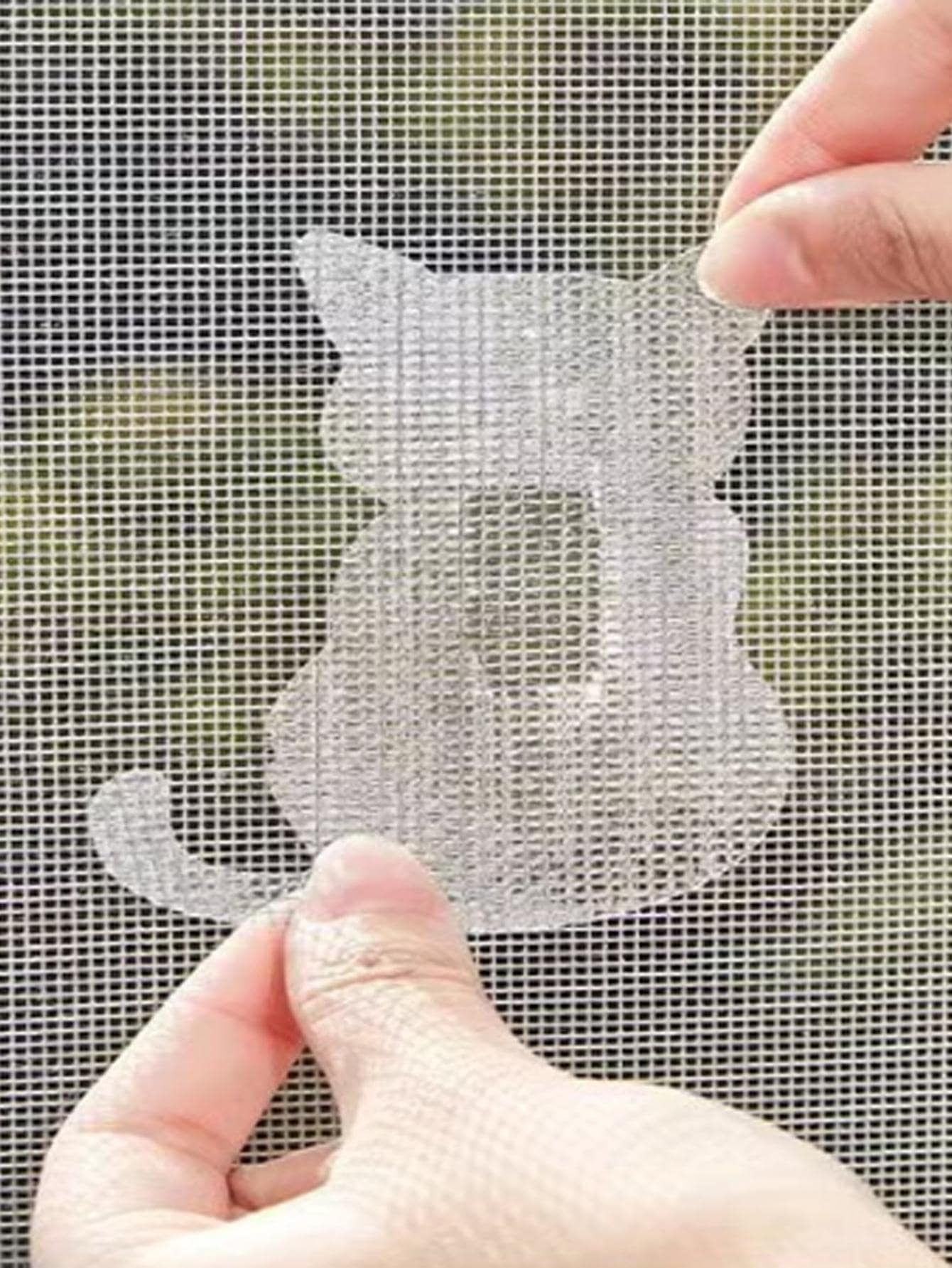 5pcs/set Cat Design Window Screen Repair Sticker - Clear - View 1