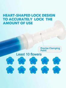 1入組花朵設計廁所芳香凝膠 - 彩色 - 查看 4