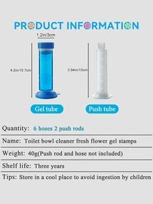 1入組花朵設計廁所芳香凝膠 - 彩色 - 查看 5