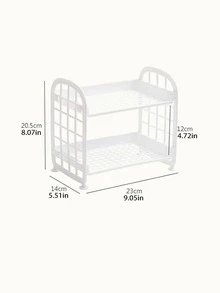 Giá lưu trữ hai lớp 1 cái - trắng - Xem 4