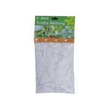 1pc 1.67 X 10 Meters 5 X 30Ft, Plant Trellis Netting, Heavy-Duty Polyester Grow Net, Garden Trellis Netting - White - View 4