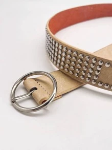 Women Belts - 米色 - 查看 2