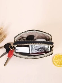 Gewatteerd detail met rits Elegante stijl Lichtgewicht mode Voor jubileum Voor verjaardagscadeau Voor cadeau Witteboordenwerkers Voor mannen Voor vrouwen Zakelijk casual Voor vrouwen Portemonnee Mini-portemonnee Portemonnee Portemonnee Muntportemonnee