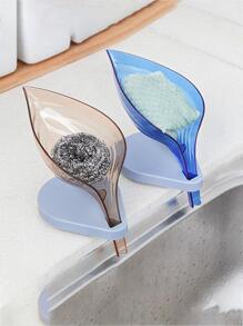 1入組樹葉設計肥皂架 - 咖啡棕 - 查看 1