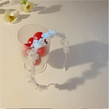Eleganckie opaski na głowę z kwiatami tiary walentynkowe walentynki, opaski do włosów, opaski na głowę z obręczą do włosów