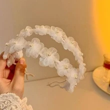 Eleganckie opaski na głowę z kwiatami tiary walentynkowe walentynki, opaski do włosów, opaski na głowę z obręczą do włosów