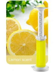 1入組花朵設計廁所芳香凝膠 - 黃色 - 查看 1