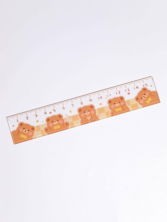 1 pieza Regla con estampado de dibujos animados