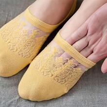 8pairs Two Tone Invisible Socks - Multicolor - View 4