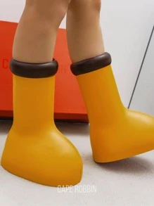 Toy Women's Anime Fashion Big Red Boots - Camel - View 1