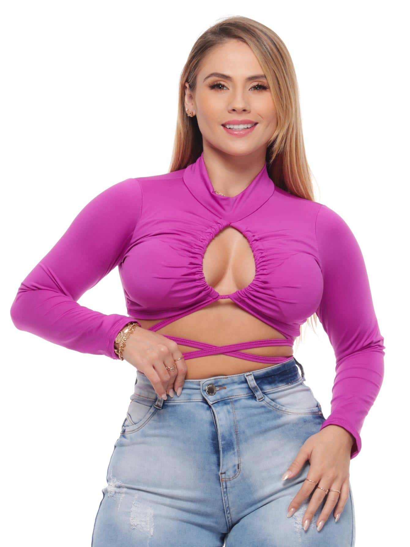 Women Tops - Màu tím - Xem 1