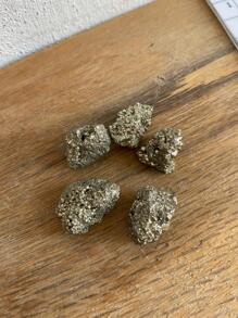 1 Piedra pirita piedra natural  de 1 a 1.5 cm aproximadamente - Dorado - Ver 2