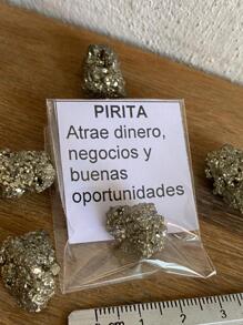 1 Piedra pirita piedra natural  de 1 a 1.5 cm aproximadamente - Dorado - Ver 1