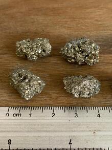 1 Piedra pirita piedra natural  de 1 a 1.5 cm aproximadamente - Dorado - Ver 6