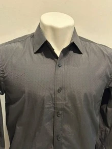 Men Shirts - 黑色 - 查看 1