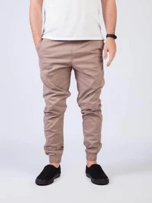 Men Pants - 摩卡棕 - 查看 1