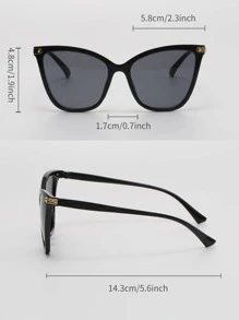 Boho風格3對女士玳瑁貓眼太陽眼鏡 - 彩色 - 查看 4
