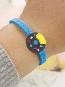 Vòng đeo tay thiết kế bánh rán 12 chiếc - Nhiều màu - Xem 3