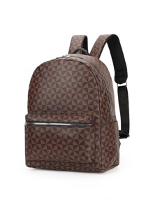 Balo đi làm họa tiết hình học 15 inch PU Balo thời trang cho nam Balo đi học Balo du lịch sức chứa lớn với họa tiết kẻ caro Balo phong cách cổ điển Balo da nam đi bộ đường dài Quà tặng cho nam Học sinh Đồ dùng du lịch mùa thu Túi cổ điển Đồ dùng ngày lễ tình nhân Đồ dùng ngày lễ Túi đi học Túi du lịch cắm trại Hình dán Túi màu nâu Túi đi biển ngày tựu trường Quà tặng ngày lễ tình nhân Túi đựng máy tính xách tay cổ điển Cuộc sống thể thao - màu nâu - Xem 1