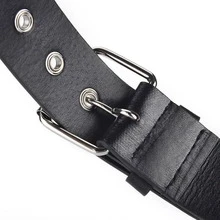 Star Decor Square Buckle Belt - Black - View 6