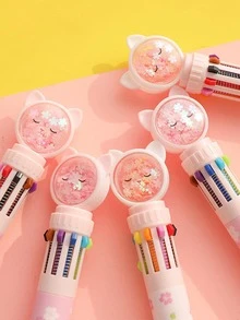 Chiếc Bút Bi Họa Tiết Hoạt Hình, Bút Viết Đa Năng Dễ Thương Cho Học Sinh - Nhiều màu - Xem 2