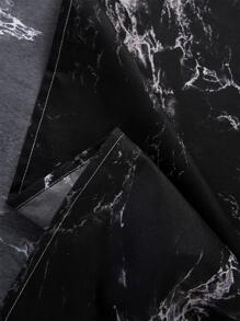 Marble Pattern Flat Sheet - Black - View 6