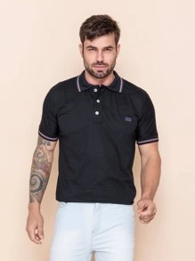 Men Polo Shirts - màu đen - Xem 6