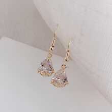 Rhinestone Water Drop Earrings