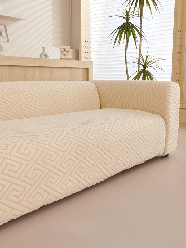 1pc Geometric Pattern Sofa Cover