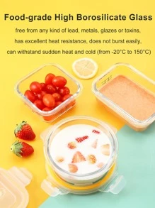 AWADA 1pc clear food storage box - Clear - View 3