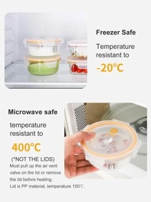 AWADA 1pc clear food storage box - Clear - View 4