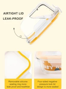 AWADA 1pc clear food storage box - Clear - View 5