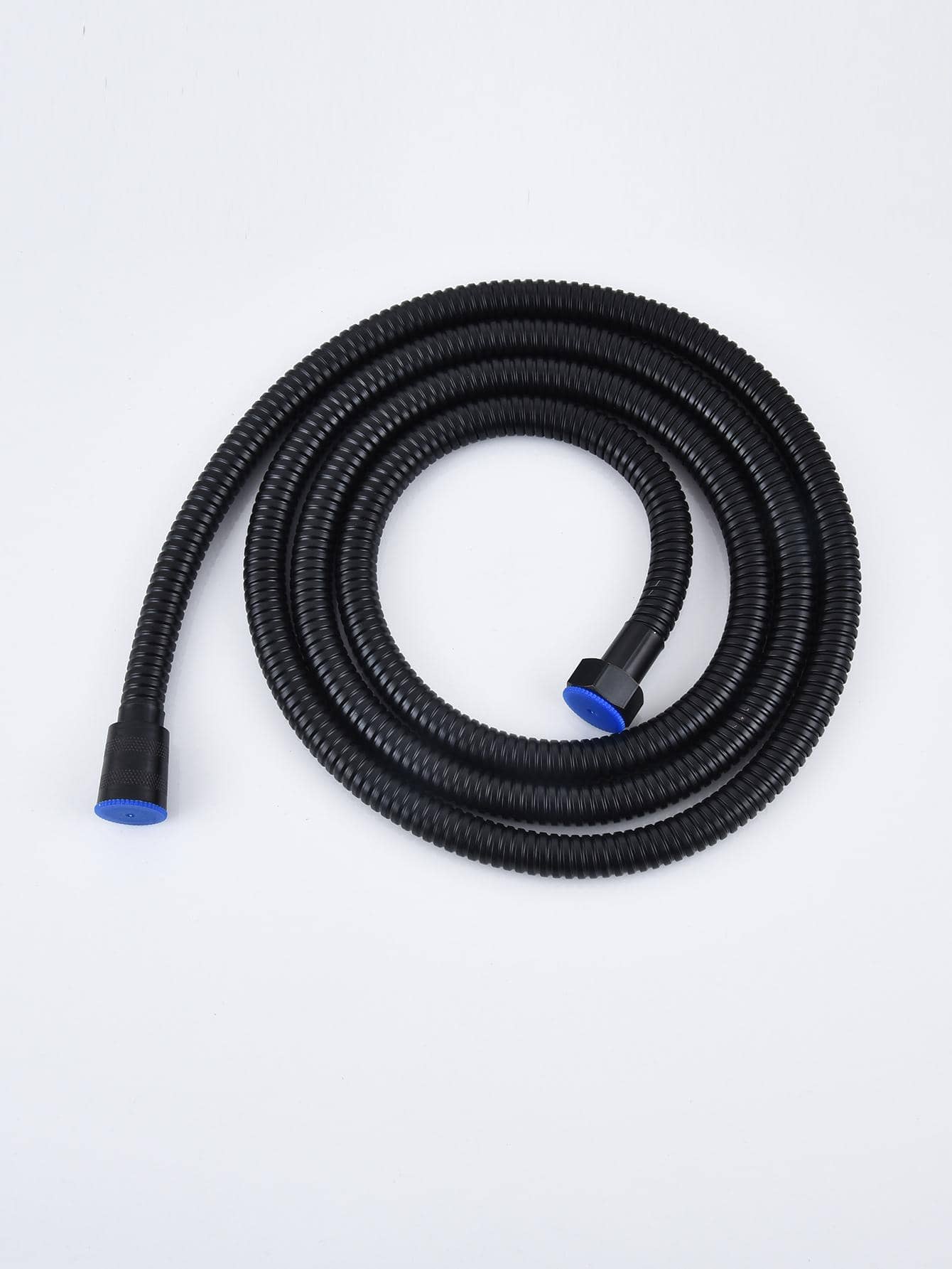 1 Pieza, 2m Manguera De Ducha Negra, Manguera De Agua De Ducha De Mano, Manguera De Extensión De Repuesto, Tubería De Agua De Acero Inoxidable, Accesorio De Baño Universal - Negro - Ver 1