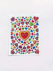 1pack Circle Heart Stickers For Bullet Journal, 10pcs - Multicolor - View 4