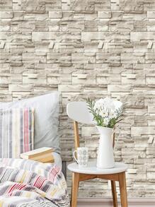1 cuộn Giấy dán tường gạch lột và dán, Giấy dán tường có thể tháo rời, tự dính, bóc và dán, giả gạch cho tường ốp tường phòng ngủ, phòng giặt ủi - Nhiều màu - Xem 4