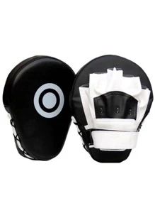 1 件双色透气拳击训练靶 - 黑色 - 查看 4