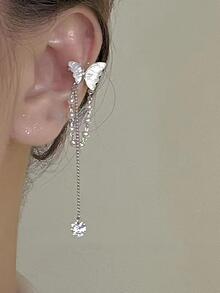 Butterfly Decor Ear Cuffs - Colorful - View 1