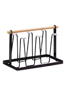 1pc Iron Storage Rack - Black - View 10